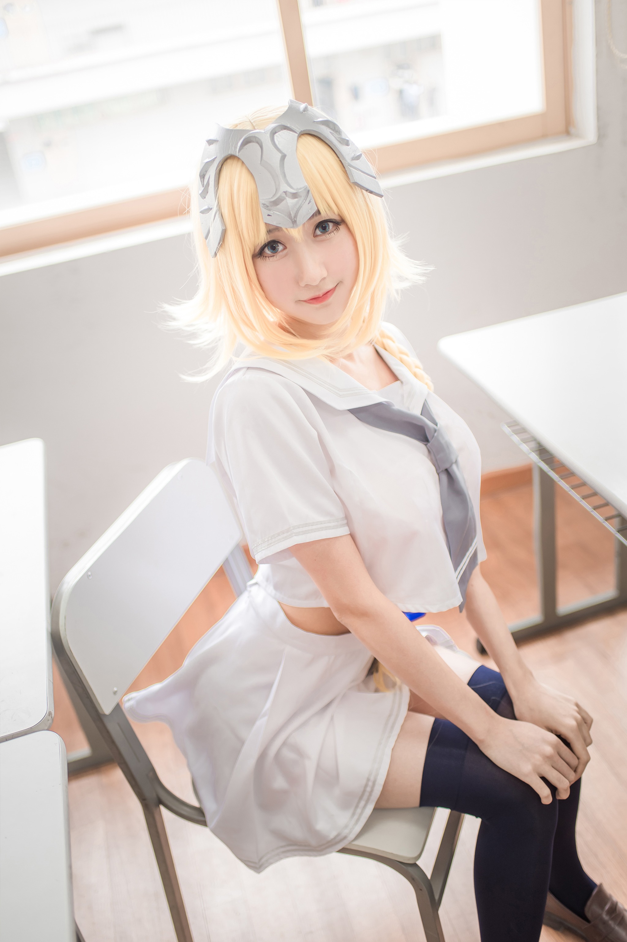 图片[1]-木棉棉 – NO.047 木绵绵OwO 白贞德水手服[28P]-XikXak